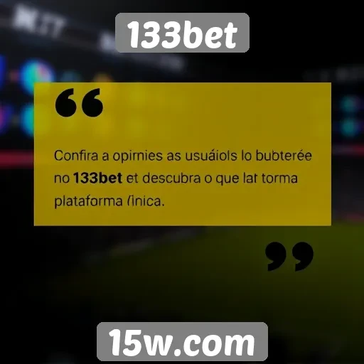 Opiniões de usuários sobre a experiência no 133bet