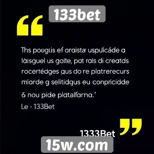 Avaliações de usuários sobre a 133bet